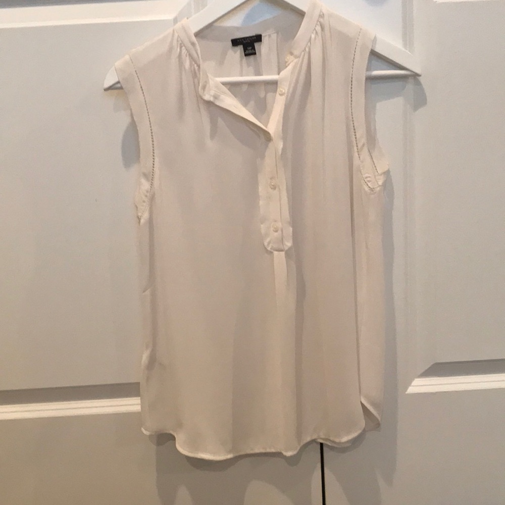 Anne Taylor Petite cream blouse